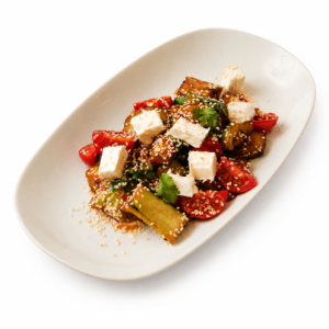 Crispy eggplant salad