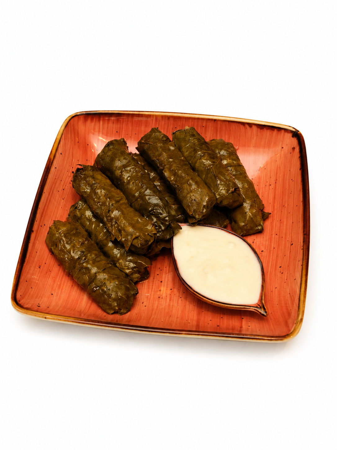 Dolma with grape leaves
