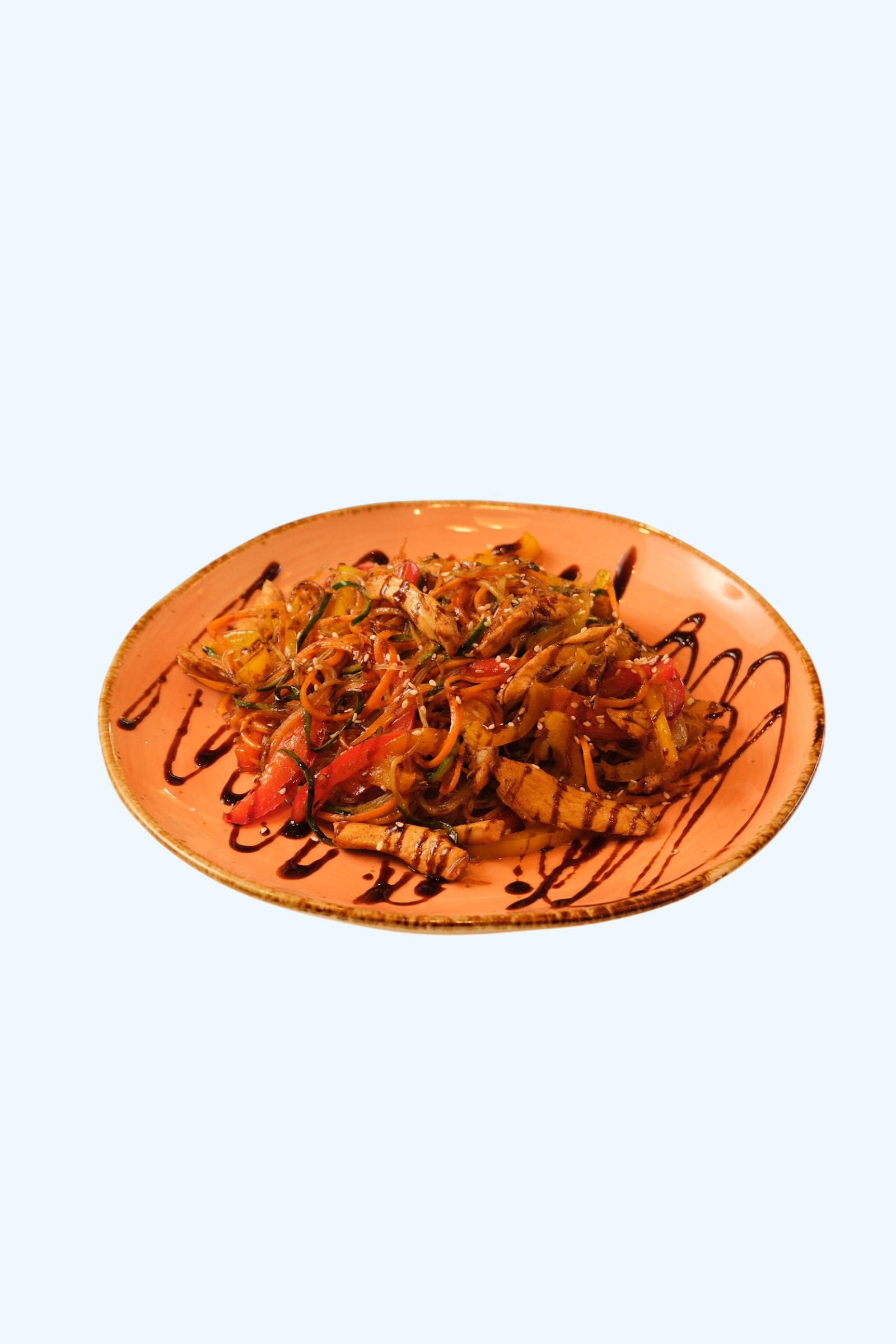 Funchoza with chicken breast