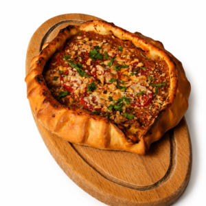 Pideh with ground beef