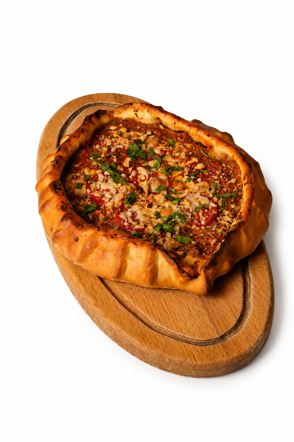 Pideh with ground beef