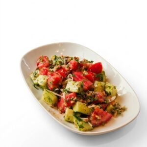 Summer salad with nuts