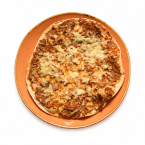 Lahmajo with meat and cheese